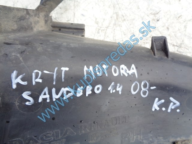 spodný kryt motora na daciu sandero 1,4i, 8200595792